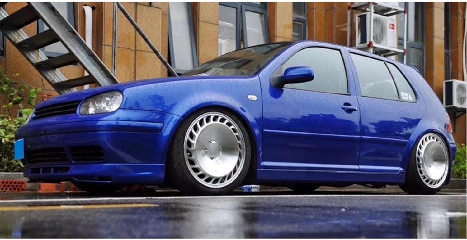 Unpainted ABS Material Front Bumper Side Skirts Rear Bumper Car Body Kit Compatible with VW Golf 4 MK4 Facelift 2003-2009