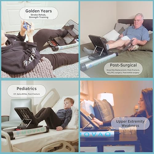 Miniatura 3 de Mini máquina de prensa de piernas en la cama para rehabilitación  Entrenador de fuerza de piernas de bajo impacto para recuperación neurológica y