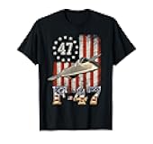 Trump 47th Shirts F47 Fighter Jet F-47 Aircraft US Flag T-Shirt