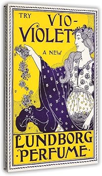 Kroey Violet Perfume Advertisement Poster Victorian Art Reproduction Print Frame-style 20x30inch50x75cm