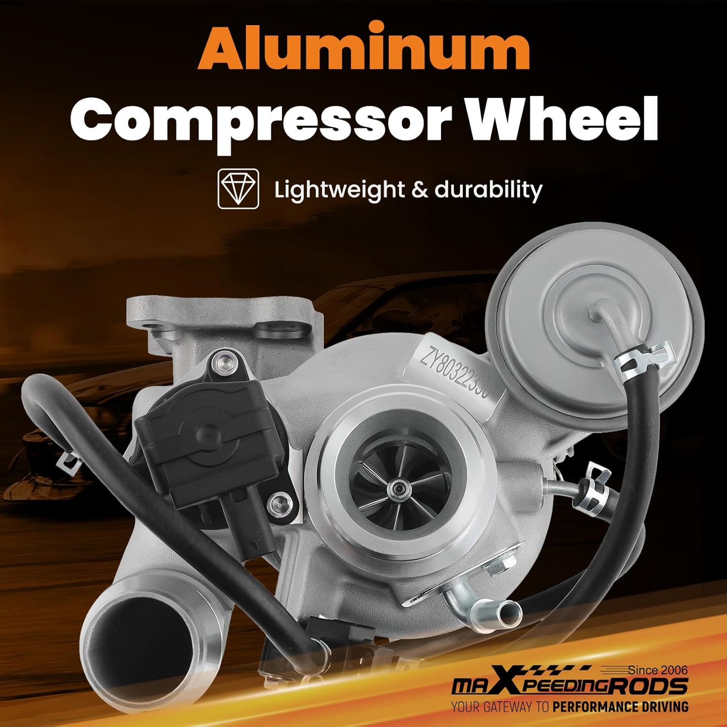 maXpeedingrods TD025 Turbo Turbocharger for Buick Encore 2016-2019, for Chevrolet Cruze 2016-2021 Trax 2021-2022, 12639941 12668297 12679375, Basic VL Series