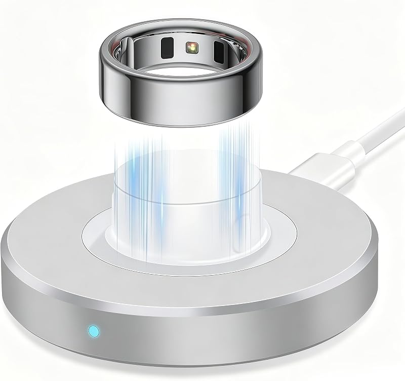 Charger Compatible with Aura-Smart Ring Gen 4-Size 9, Fast Charging Dock for Smart Ring with USB-C Cable, Plug and Play