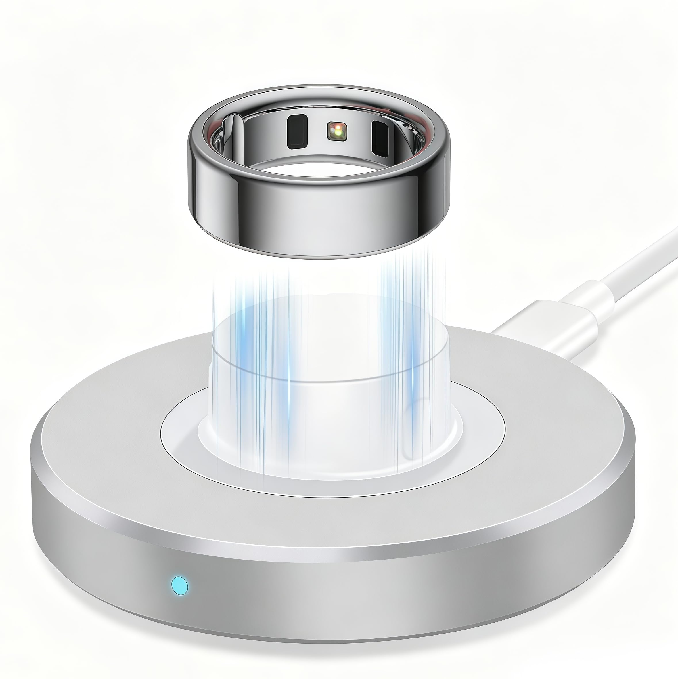 Charger Compatible with Aura-Smart Ring Gen 4-Size 9, Fast Charging Dock for Smart Ring with USB-C Cable, Plug and Play-image-5