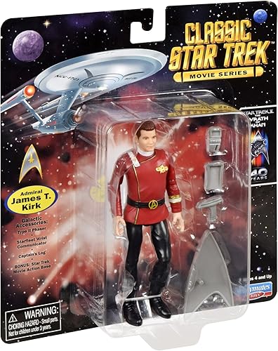 Miniatura 7 de Star Trek Wrath of Khan ADRIMAL James T Kirk Figura de acción de 5 pulgadas