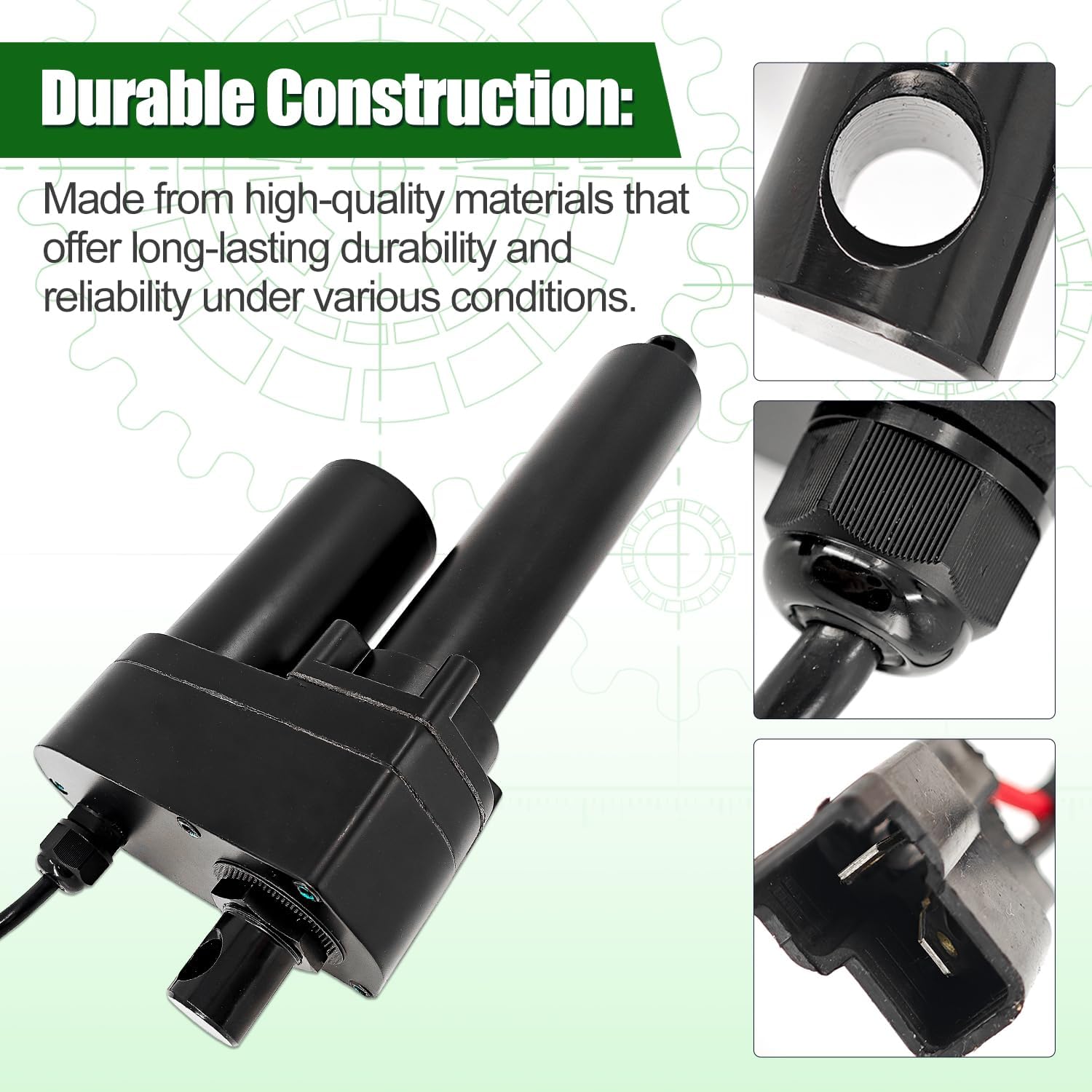 AM141078 AM143975 12V Actuator Compatible with John Deere Gator XUV 550 S4 Utility Vehicle #BM23307 BM25410 BM25960