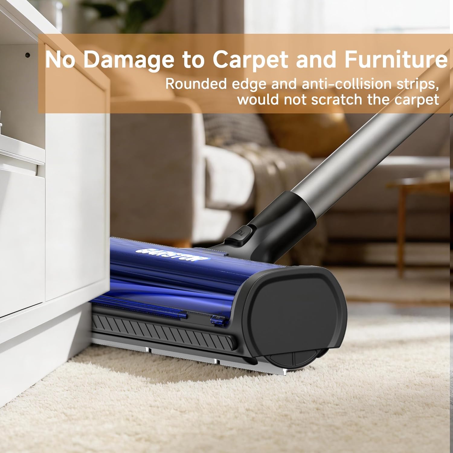 Carpet Hair Removal Tool, Carpet Sweeper for Pet Hair, Reusable Carpet Roller Rug Rake, Pet Fur Remover with Dust Container, 5 Feet Long Handle for Carpet, Rugs, Mats