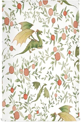 FUGIDOG Juego de 4 paños de cocina medievales con diseño de dragones medievales, ultra suaves, absorbentes, toallas de cocina, toallas de mano,