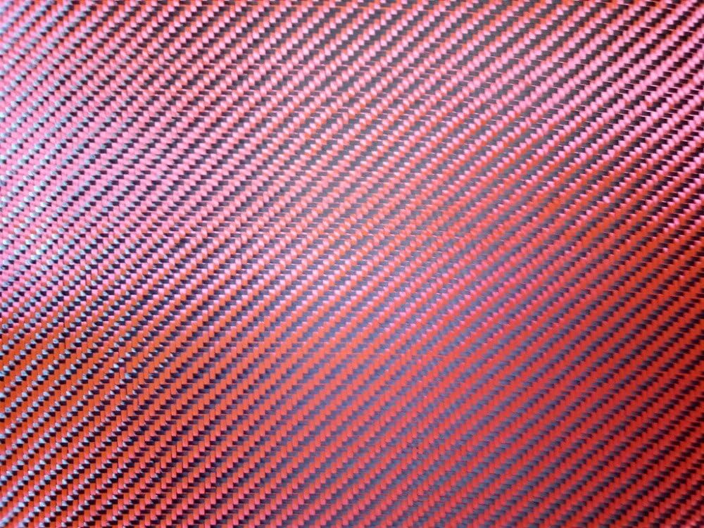 1PC Orange Twill Weave Carbon Fiber Aramid Hybrid Fabric - 50cm x 100cm, 190g/m², High Strength Material