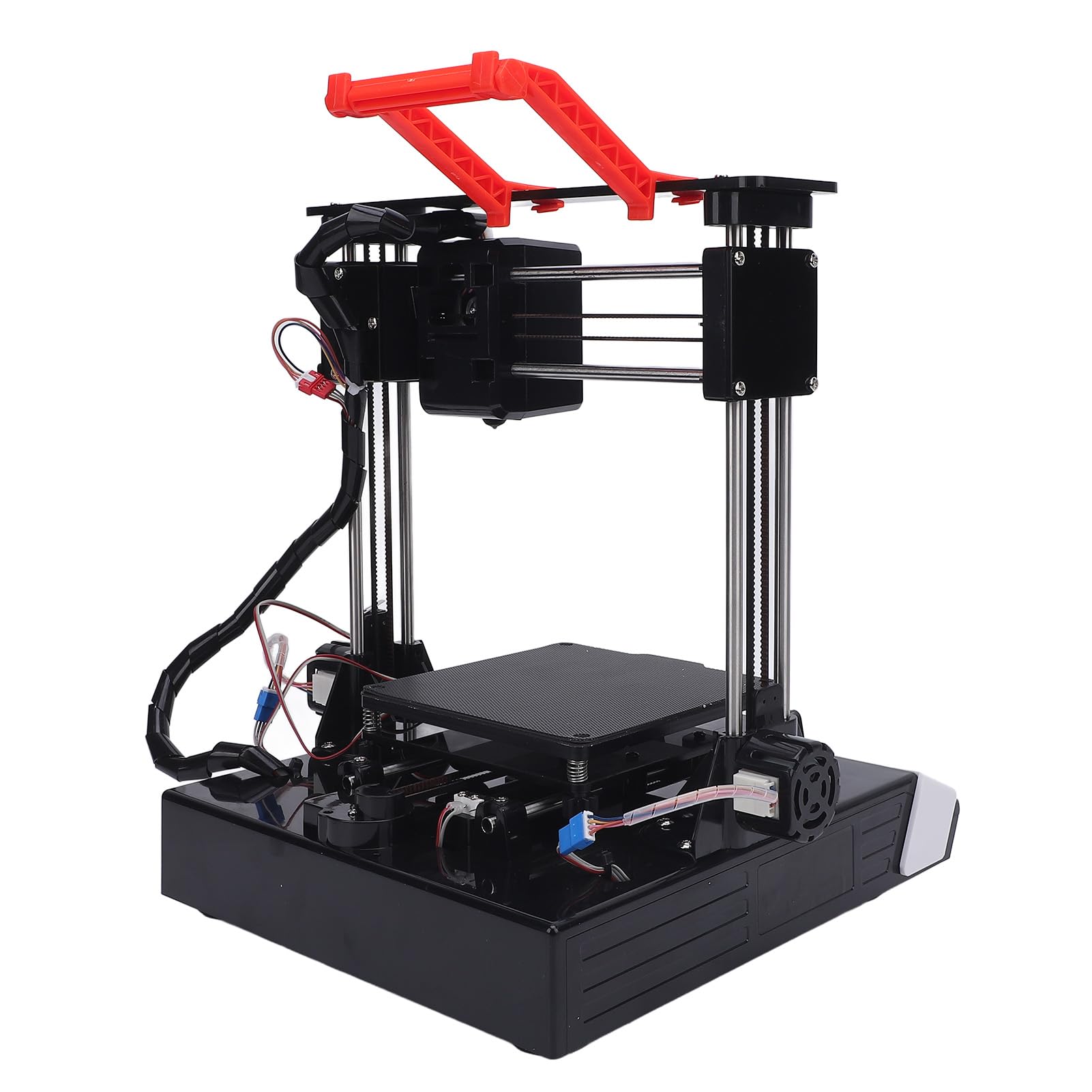 Impresora 3D para principiantes, máquina de impresión 3D de alta velocidad de alta frecuencia con tamaño de impresión de 100 x 100 x 100 mm, para aficionados y adultos, compatible con (blanco y