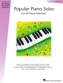 Popular Piano Solos - Level 2 Hal Leonard Student Piano Library Songbook for Piano Students | Elementary Piano Sheet Music with Teacher Accompaniments 10 Pop Songs Collection Book Edition