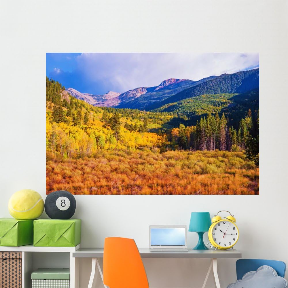 Wallmonkeys Scenic Aspen Lanscape Wall Mural Peel and Stick Graphic (72 in W x 48 in H) WM107109