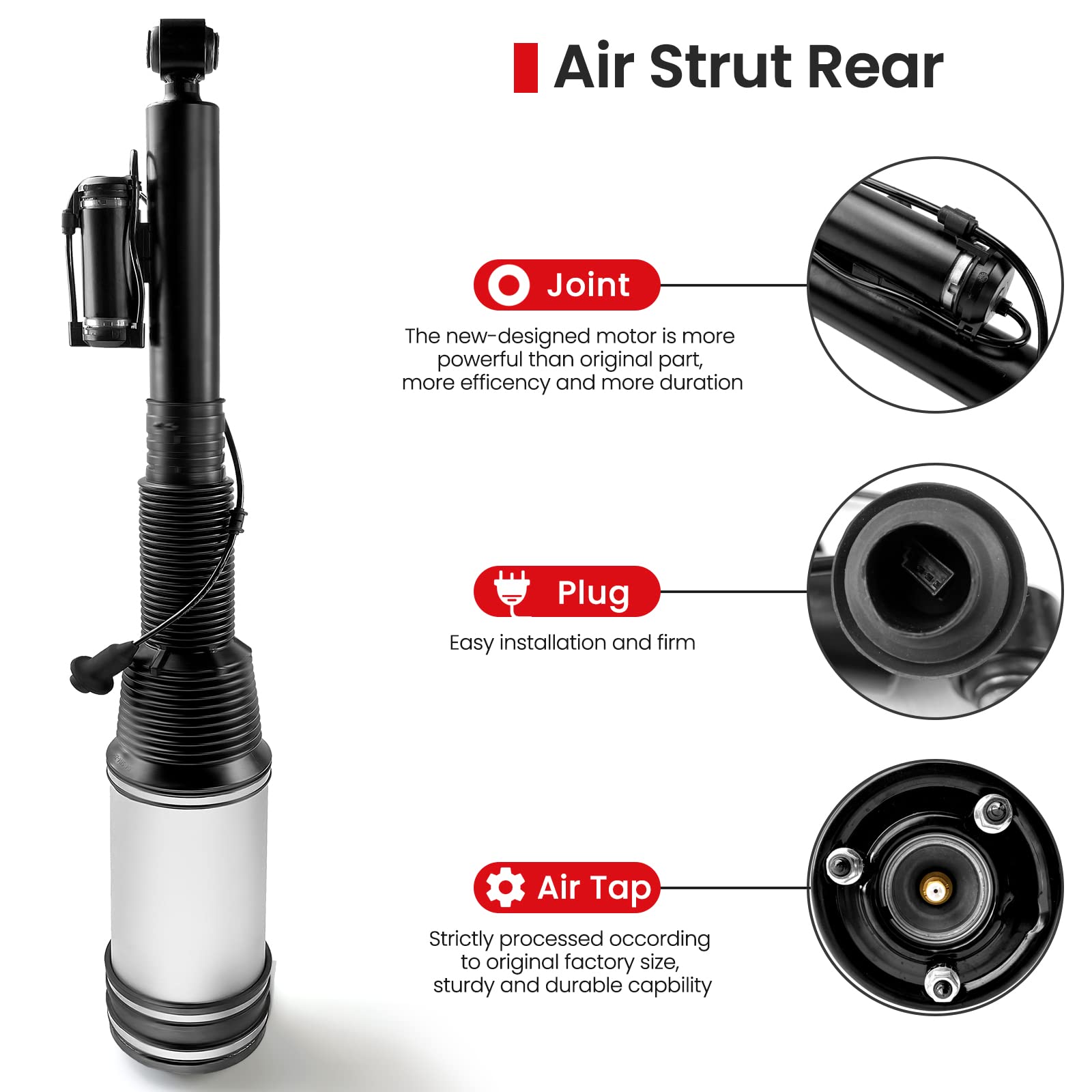 2 Jambes De Force Arrière Suspension à Air Pour Mercedes Classe S W220 - Réf OEM 2203205013 - Garantie 2 Ans