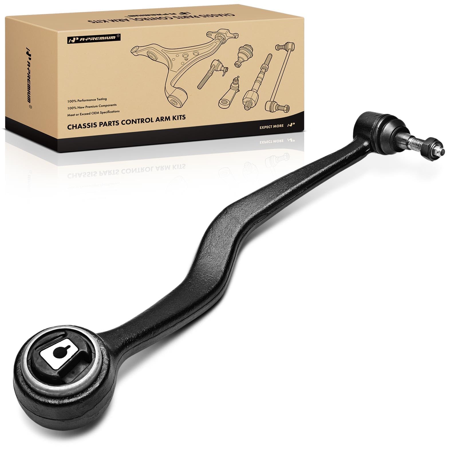 A-Premium Front Left Forward Lower Control Arm, with Ball Joint & Bushing, Compatible with Pontiac G8 2008-2009