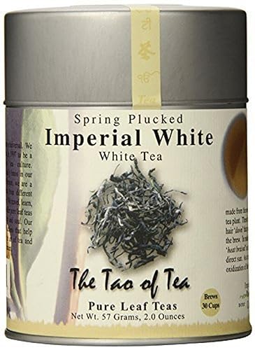 Miniatura 3 de The Tao of Tea, Té blanco imperial, hoja suelta, latas de 3.5 onzas (paquete de 2)