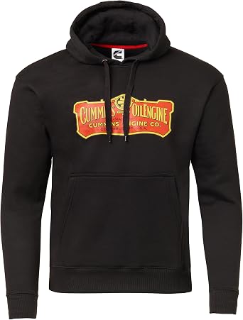 Cummins Hooded Sweatshirt Vintage 1919 Engine Oil Logo Hoodie