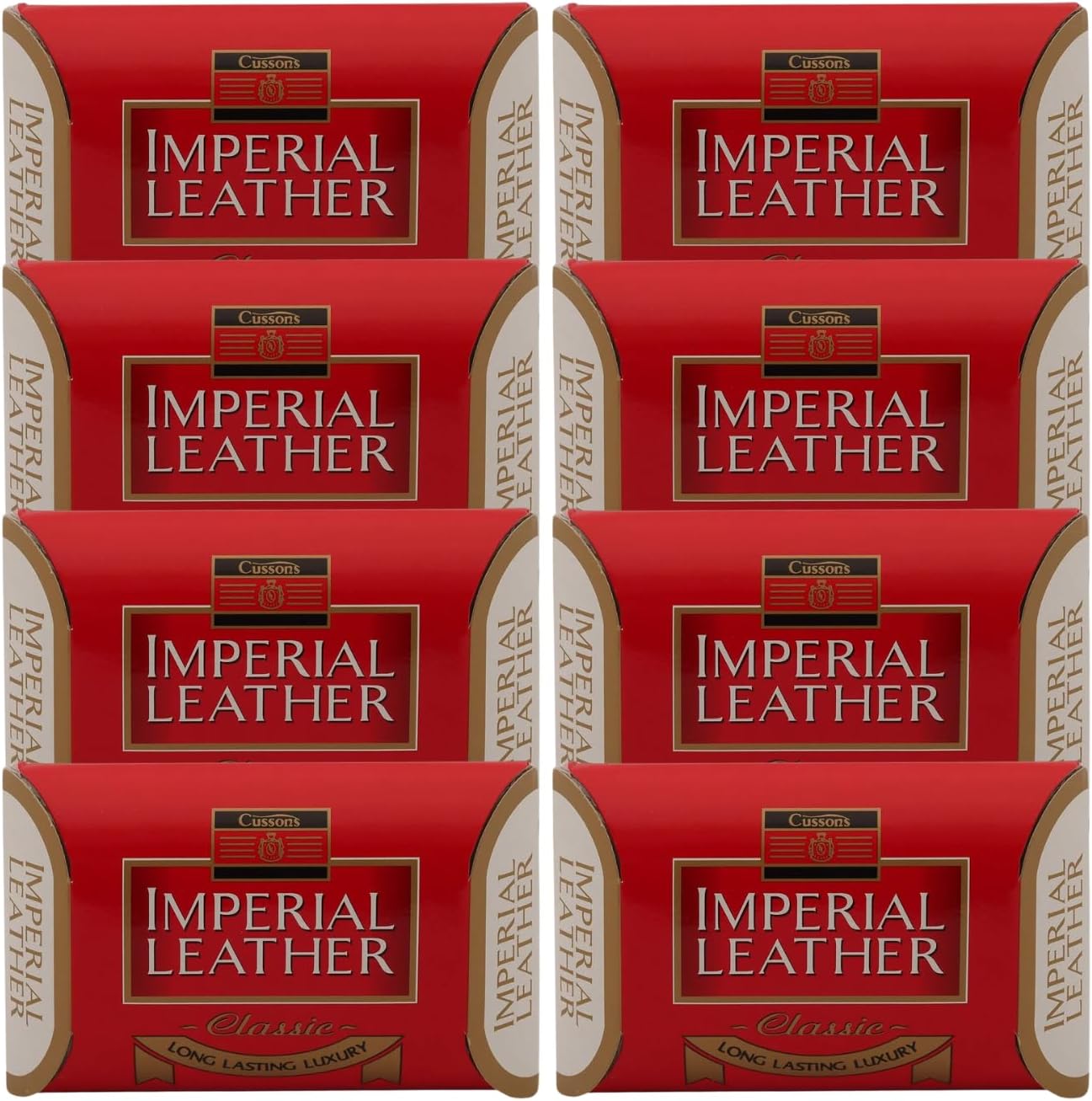 Original Imperial Leather Soap Bars (8 x 110g) - Bundle Pack of Official Imperial Leather Soap | Hand & Body Cleanser and Protector | Mega Bundle Deal, Long Lasting 110g Bars | Luxury Beauty