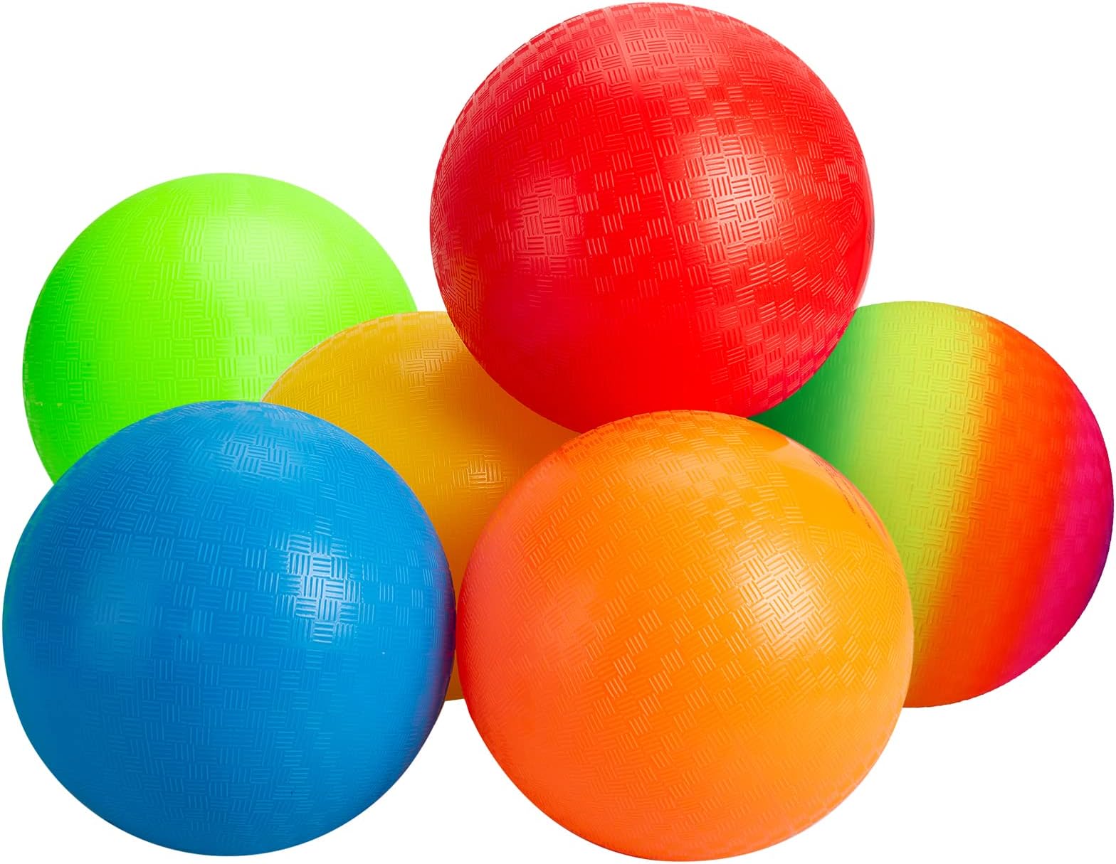 INPODAK Dodgeball for Kids, Playground Balls Set,8.5 Inches Kickball,Garden Games Balls for Girls Boys, Sports Toy Ball for Backyard Lawn Family Party Beach