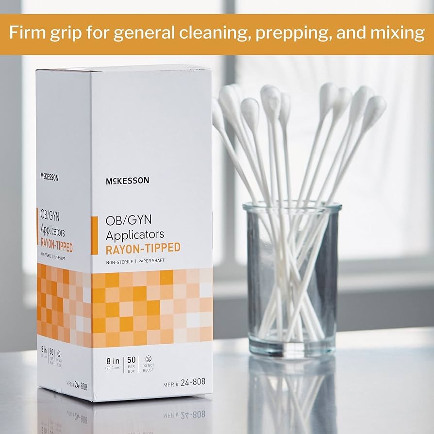 Amazon.com: McKesson OB/GYN Applicators Rayon Tipped, Non