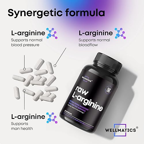 Miniatura 3 de L Arginine - Suplemento potenciador masculino de óxido nítrico de 2100 mg - Fabricado en Estados Unidos - Pastillas veganas de L-arginina premium