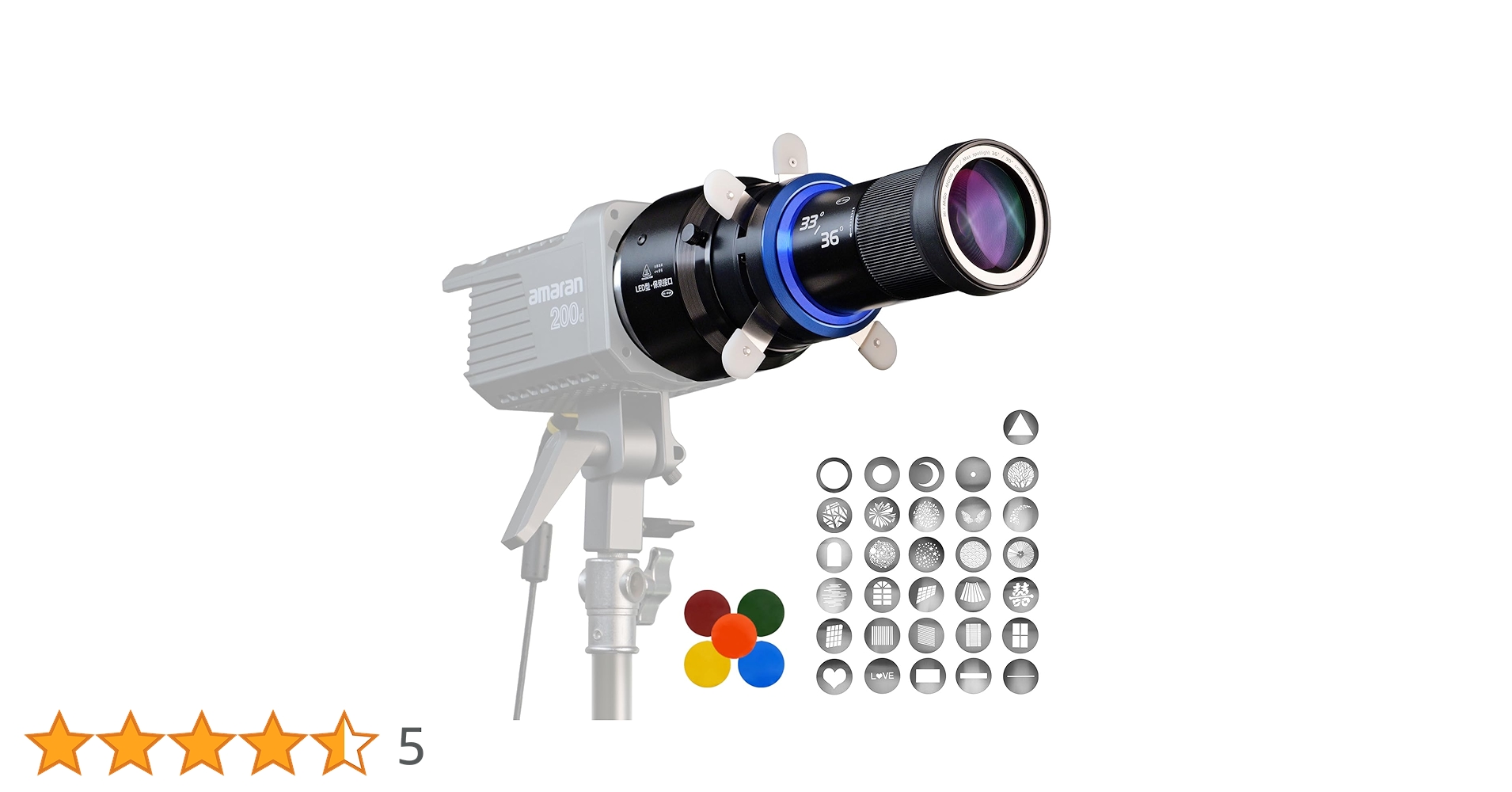 DF DIGITALFOTO Bowens マウント光学スヌート Amazon | DF DIGITALFOTO Bowens マウント光学スヌート、4カラー