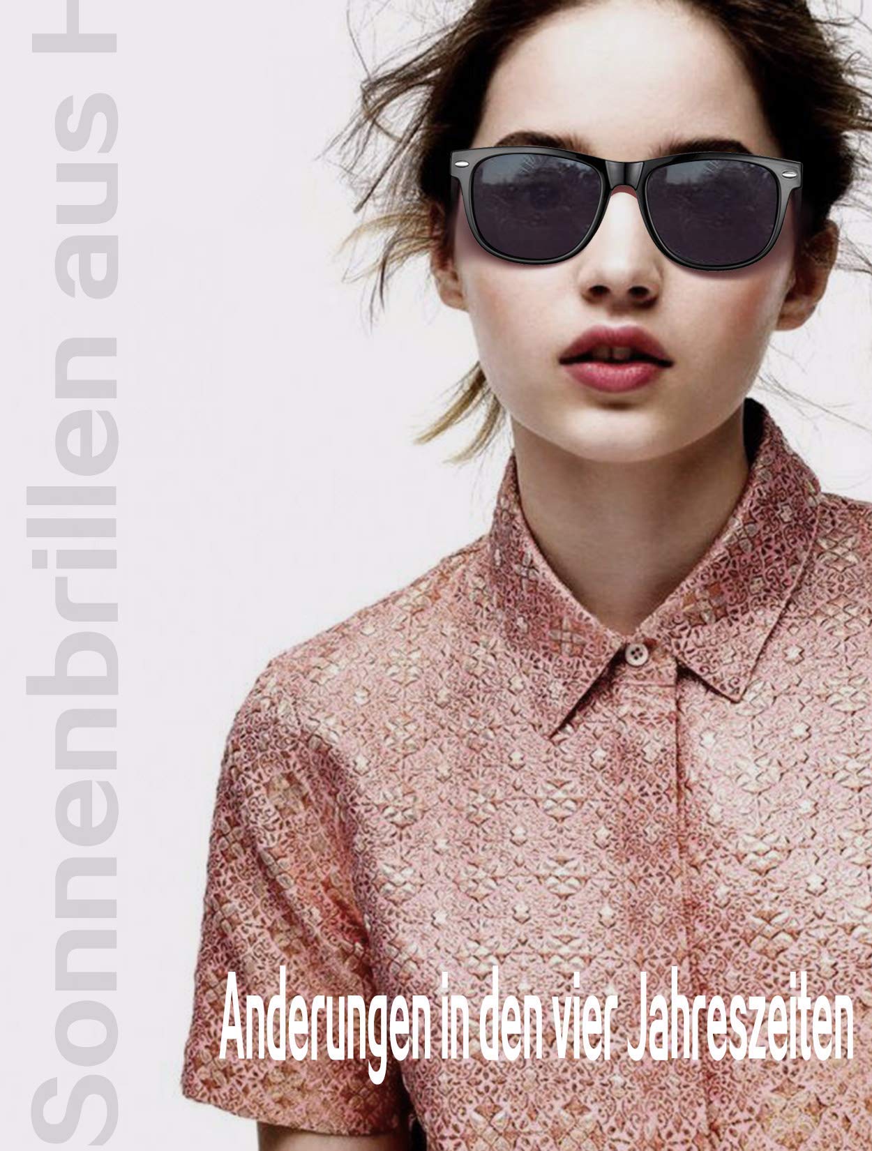 Holz Sonnenbrillen Polarisierte Sonnenbrille,Herren Damen Polarisierte Sonnenbrille， UV400 Sonnenbrille/Der Rahmen der Brille ist aus Walnuss Holz