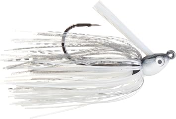 Dirty Jigs CSPGS-38 Compact Swim Jig, Pearl Ghost Shiner, 3/8oz