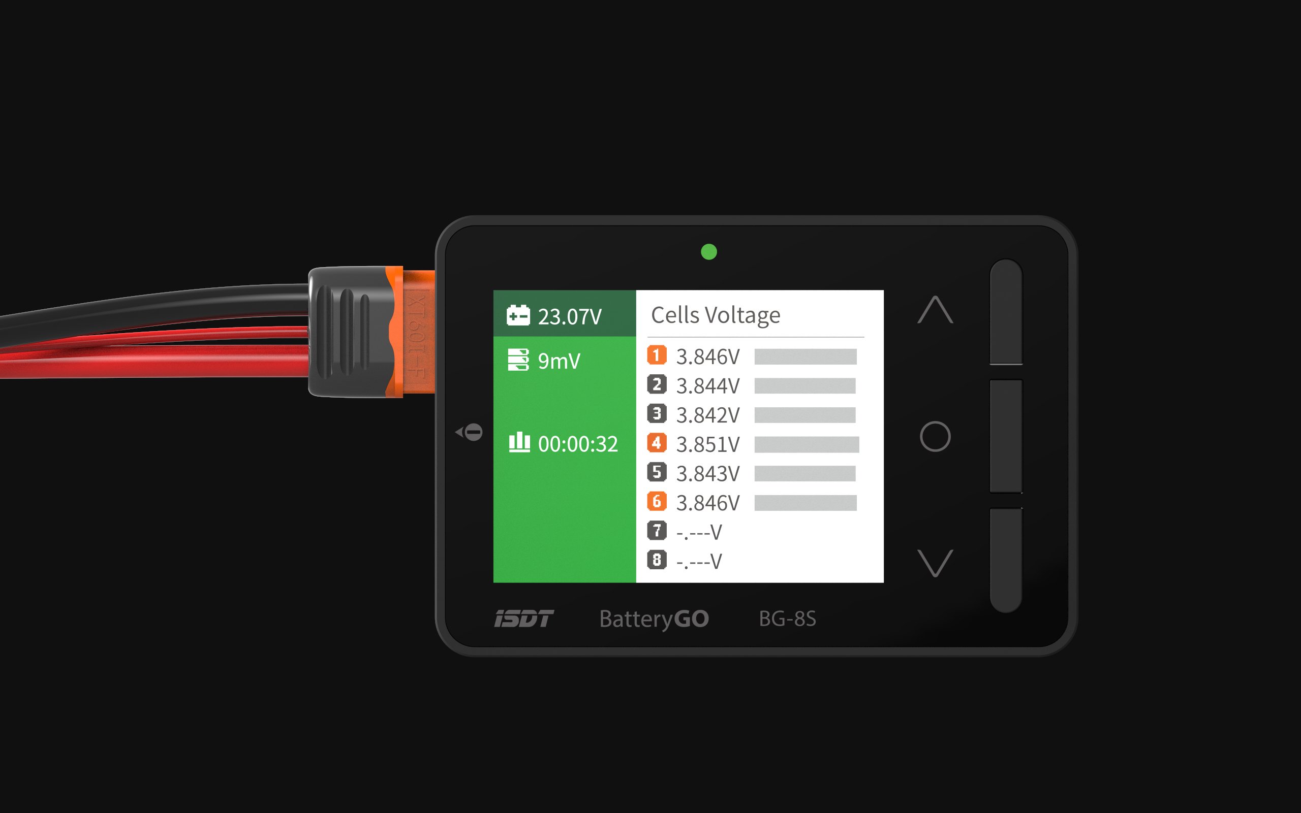 ISDT BG-8S Batterietester, Schwarz