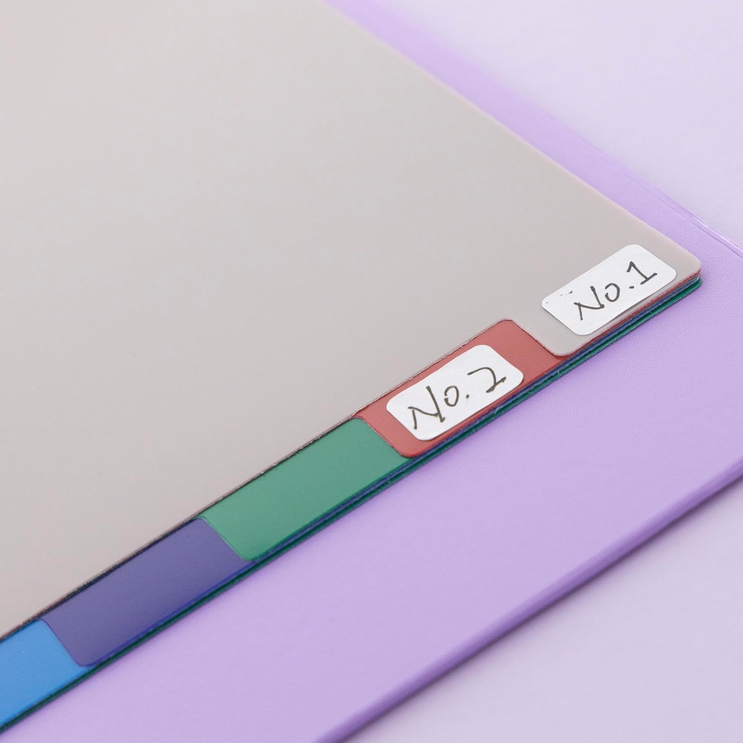 BAZIC Products Binder Dividers, 8.5 x 11 Plastic Index, 11 Hole Punch for 3 Ring Binders, Organizer, Ideal for School, Office, Home Organization, 10 Tab, 10/Pack, 144-Packs