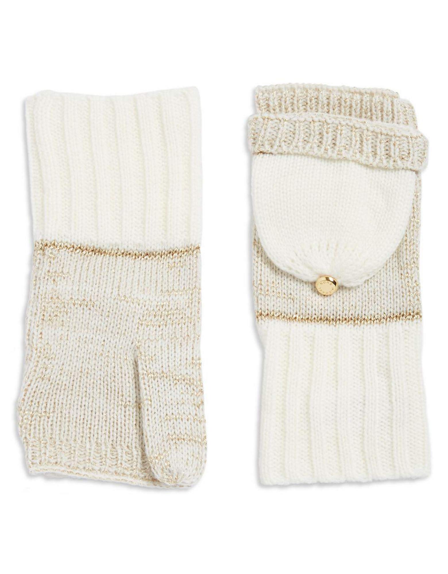 MICHAEL Michael Kors Convertible Knit Pop-Top Mittens Womsns' O/S