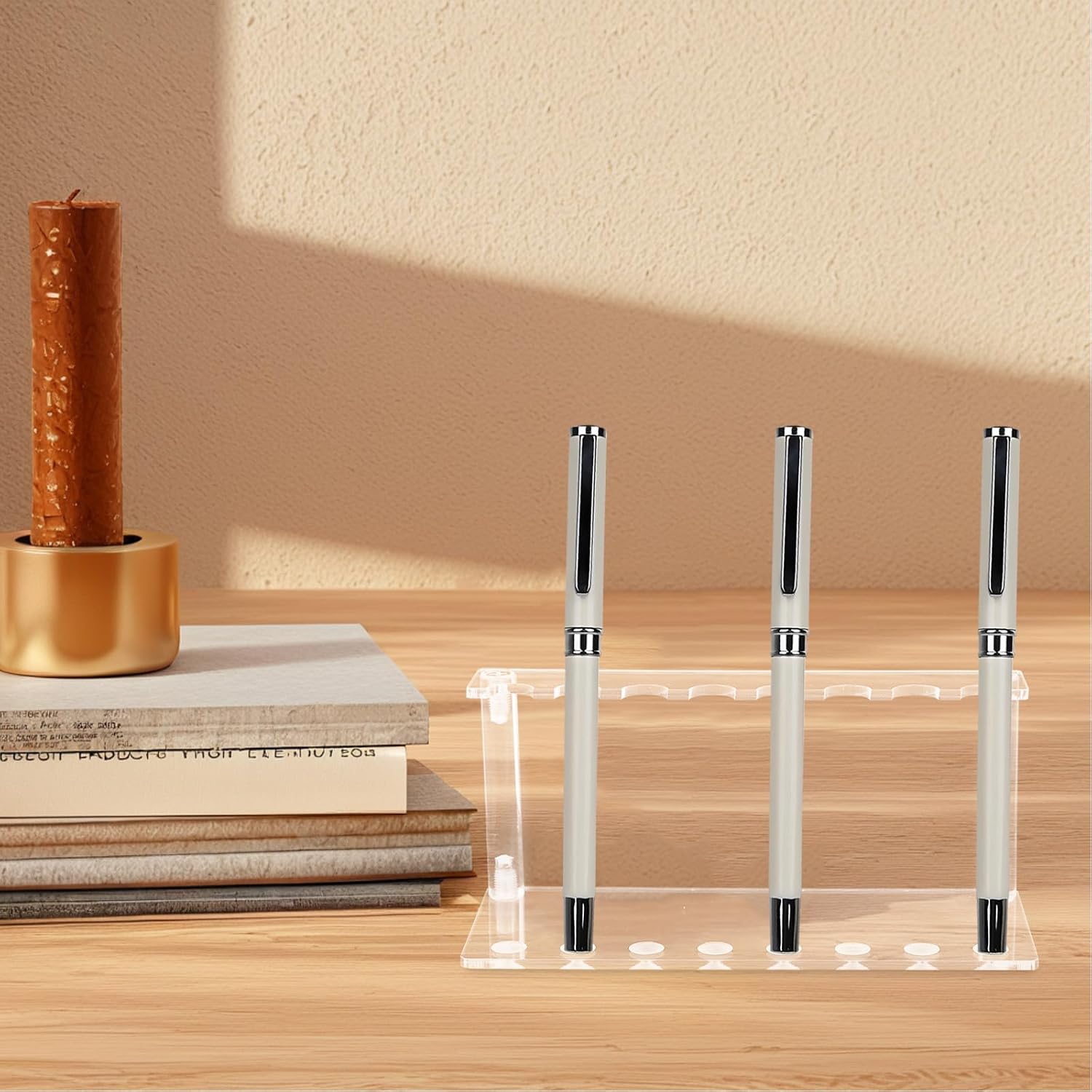 HOMSFOU Acrylic Pen Display Rack Stand for Desk Organizer Home Office image 5