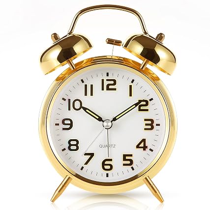 Tetino Super Loud Alarm Clock for Heavy Sleepers, 4 inches Twin Bell Alarm Clock with product photo Tetino Super Loud Alarm Clock for Heavy Sleepers, 4 inches Twin Bell Alarm Clock with product