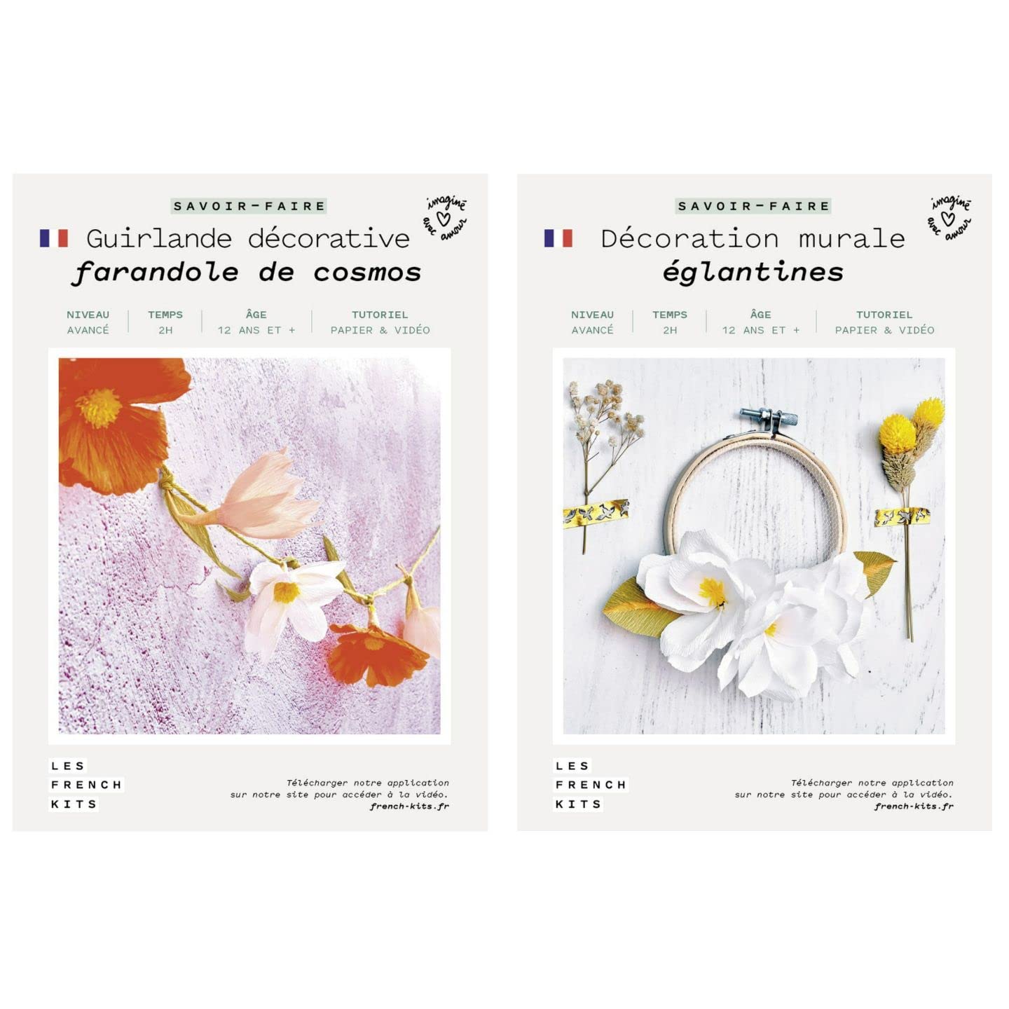 Cercle et guirlande de mariage en papier pour éviter les fleurs fanées