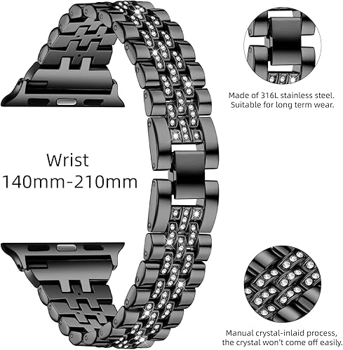 Miniatura 2 de Missair Compatible con Apple Watch Band de 1.496 pulgadas, 1.575 pulgadas, 1.614 pulgadas, 1.654 pulgadas, 1.732 pulgadas, 1.772 pulgadas, Series 8