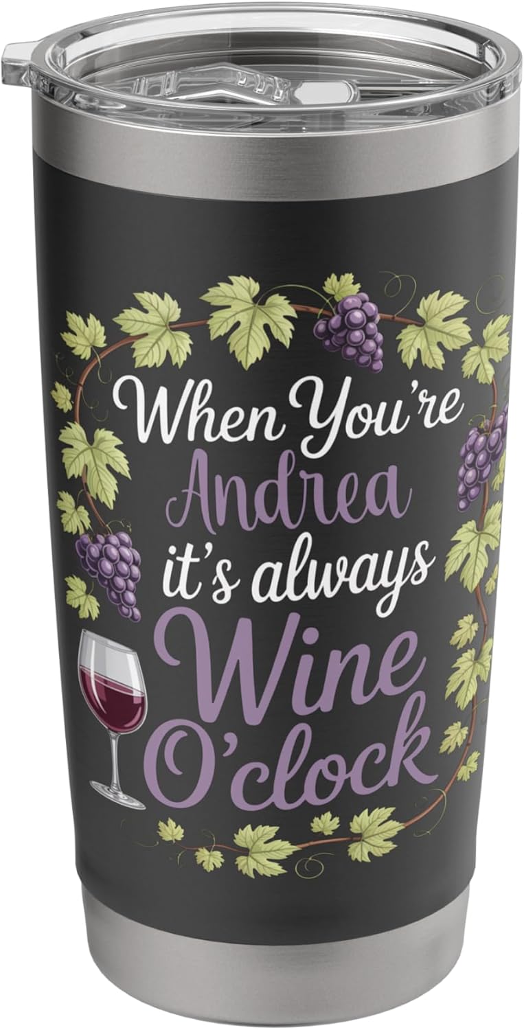 ANDREA Personalized Women’s Gift Custom ANDREA Stainless Steel Insulated Tumbler