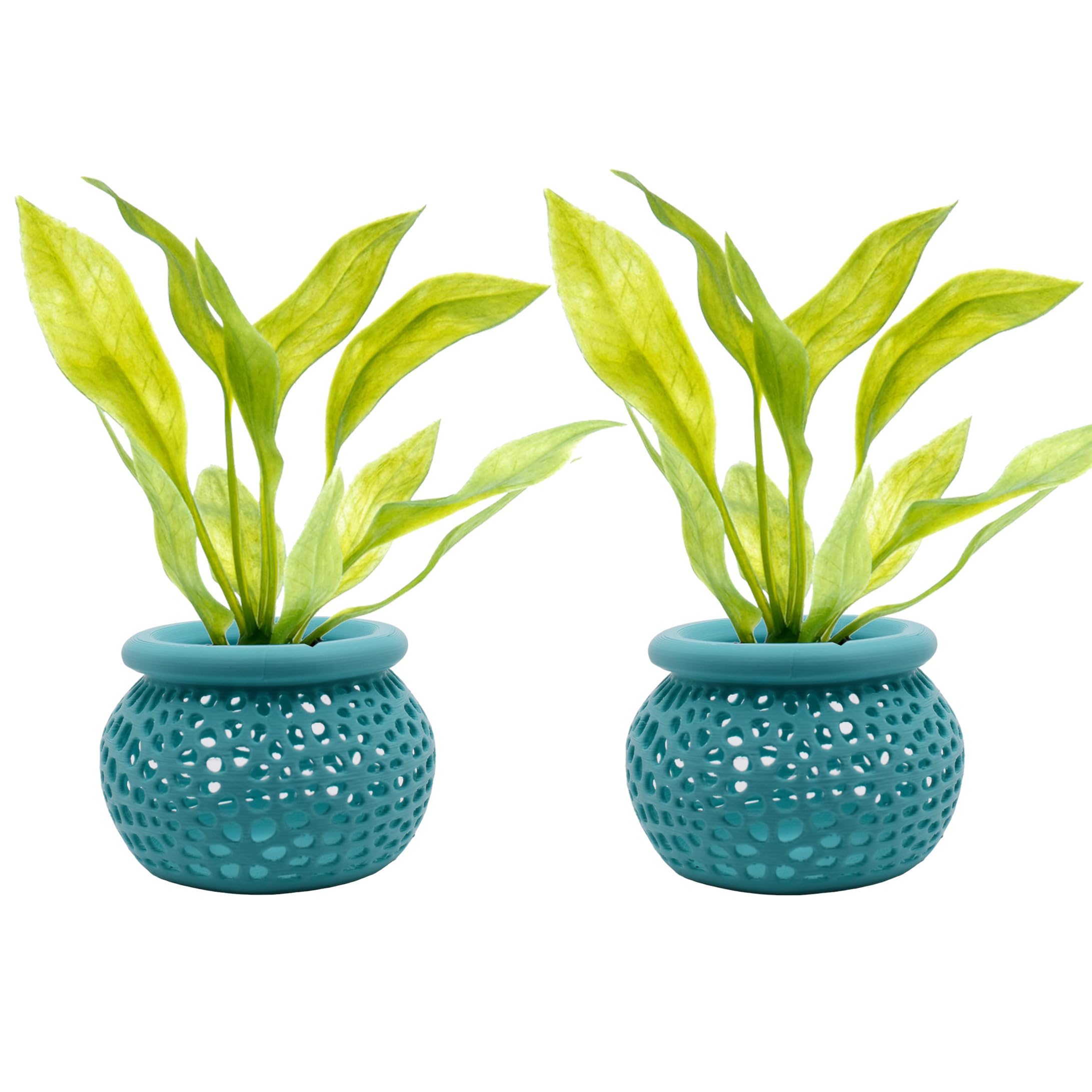 Support pot de fleur pour aquarium fixe plante flottante