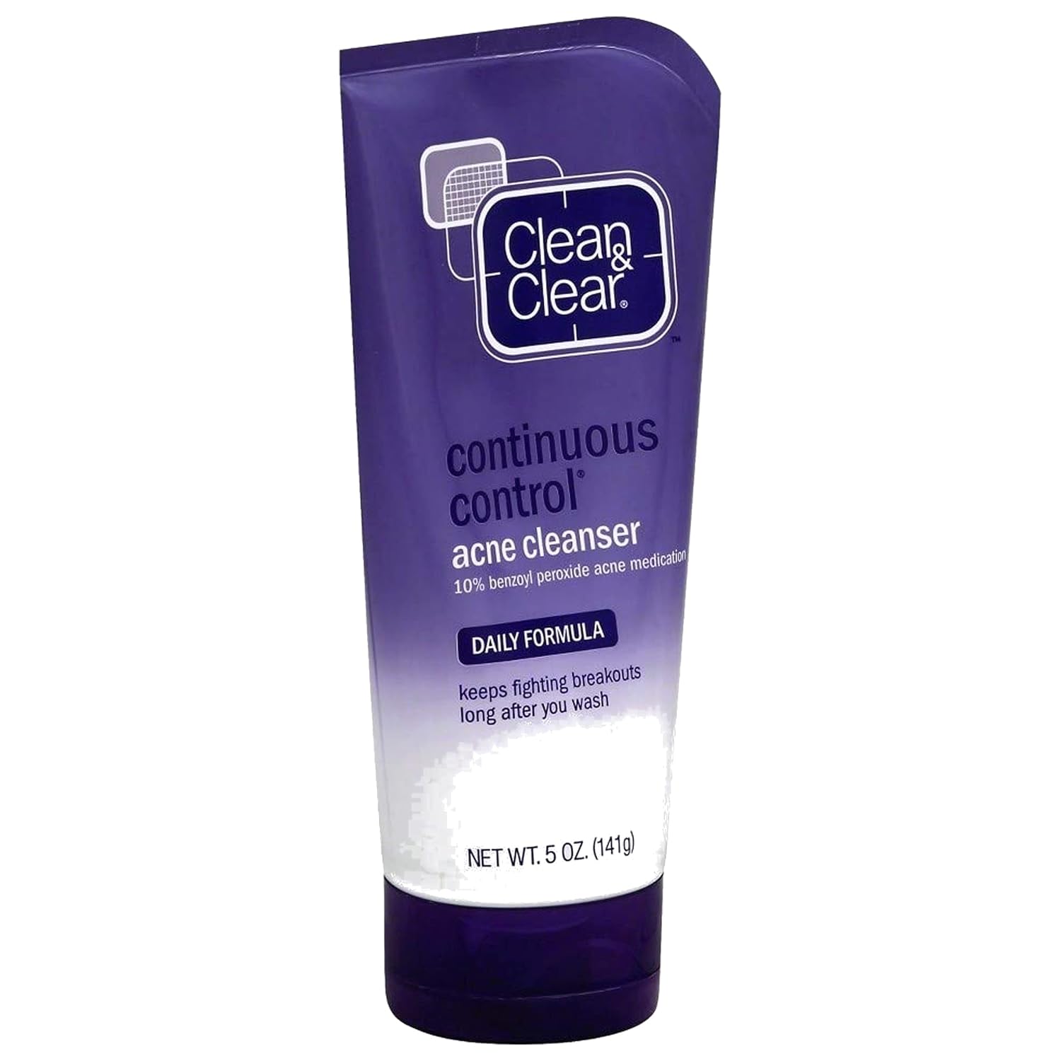 Clean & Clear Cleanser Acne Continuous Control 5 Ounce (148ml) (2 Pack)