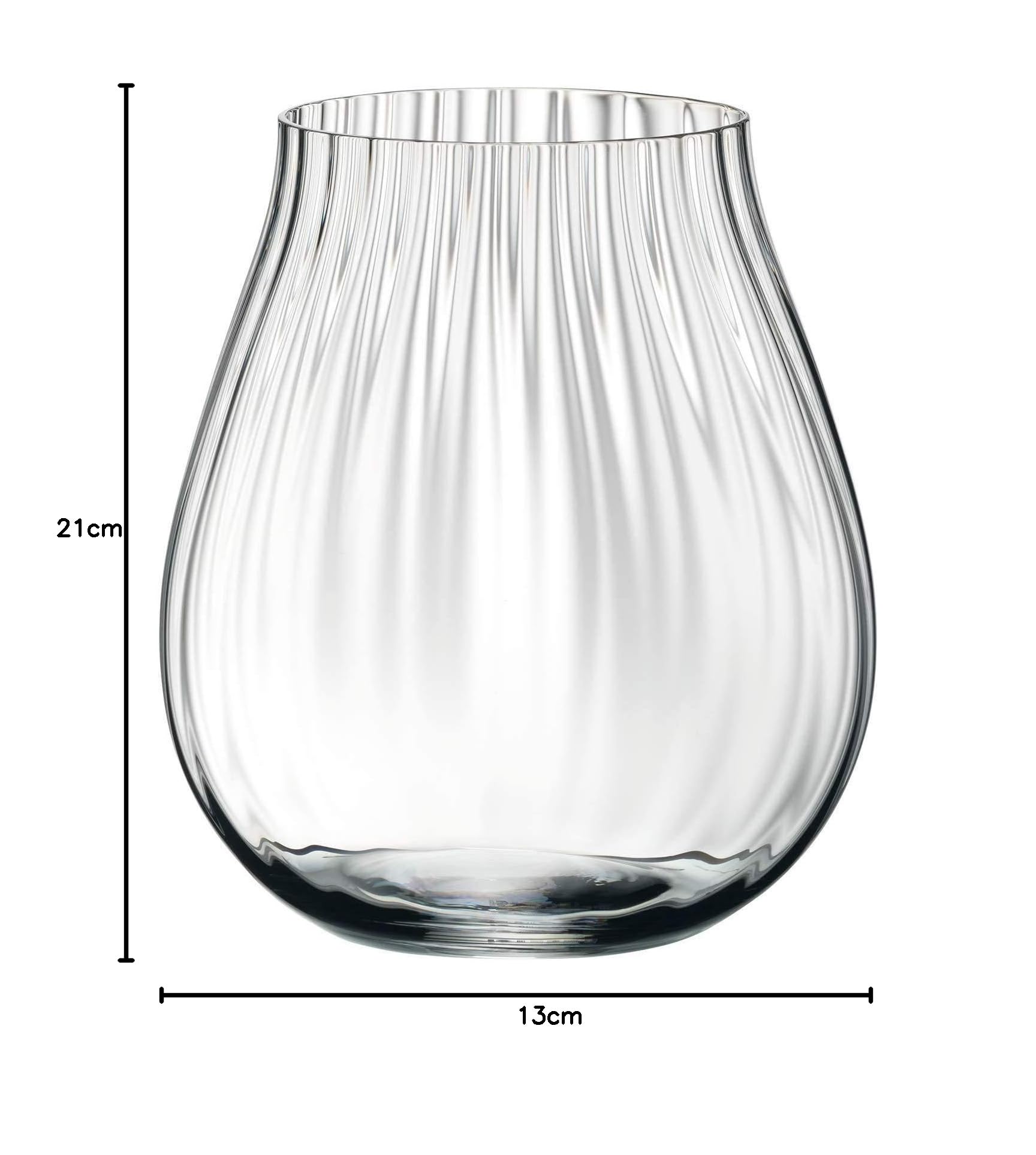 Riedel O 5515/67 Gin Tonic Optical Gläser Set 4 Stück + Gratis 4er Set EKM Living Edelstahl Strohhalme (Silber)