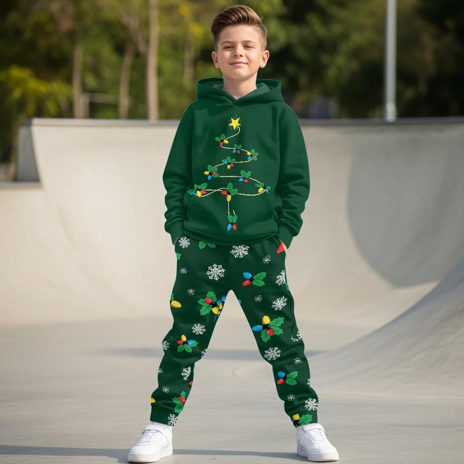 2 Pcs Tracksuit Set for Girls 5-12 Athletic Hoodie and Jogging Sweatpant Long Sleeve Casual Sweatsuit for Kids