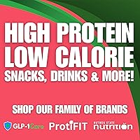 Vista 7 de ProtiFit - Mezcla de bebida en polvo de sabor a fruta con alto contenido en proteínas, 15g de proteína, baja en calorías, sin azúcar, compatible