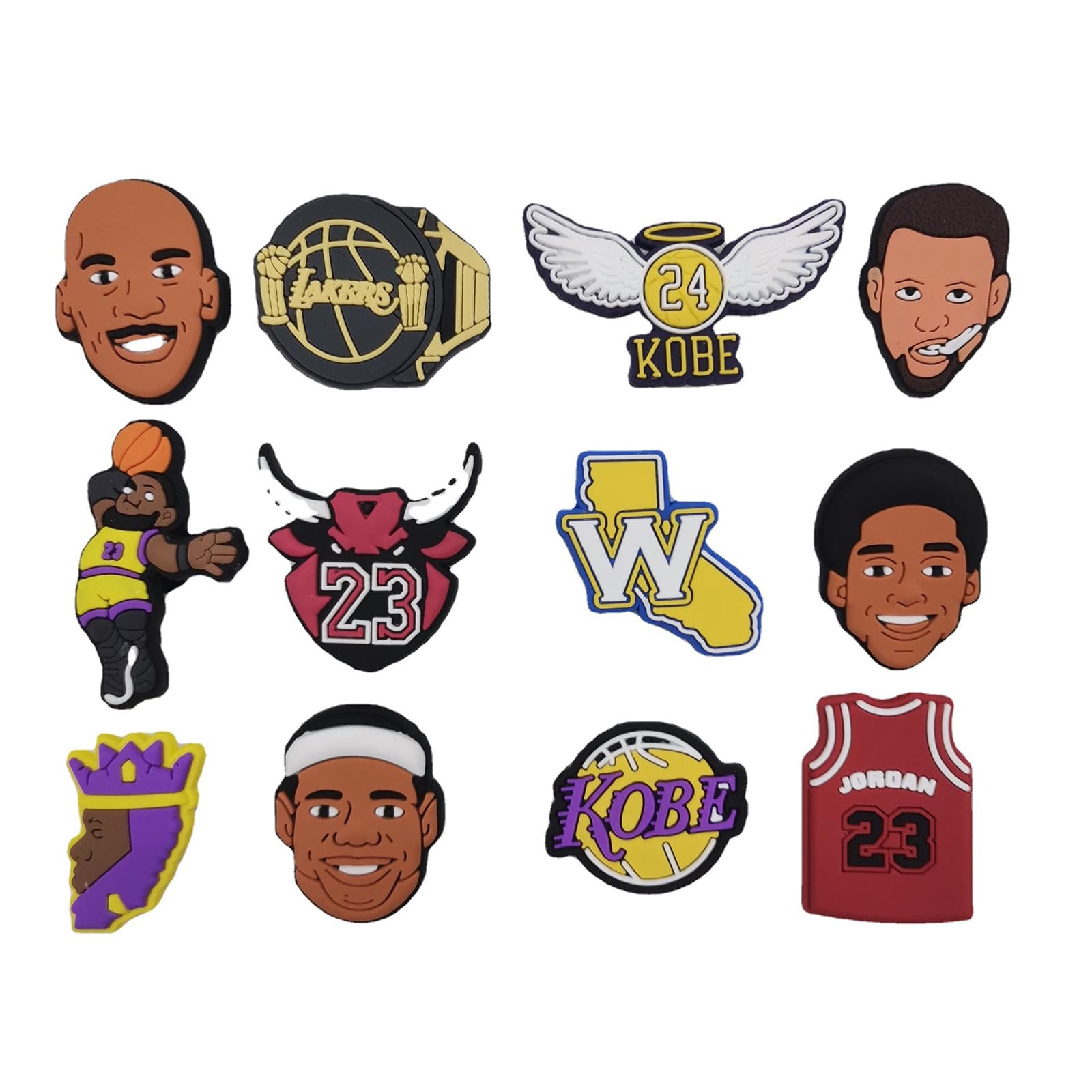 Shoe Charms Crocs,20 Piezas PVC Adornos de Zapatos,DIY Cartoon Baloncesto Decoración de Zapatos Caricatura Accesorios para Bricolaje Decoraciones Zueco Sandalias Pulseras Niños Adultos,Basketball