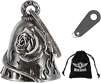 Vista 44 de Dream Apparel Campanas de motocicleta para motociclistas, accesorios de campanas pesadas y llavero para la suerte