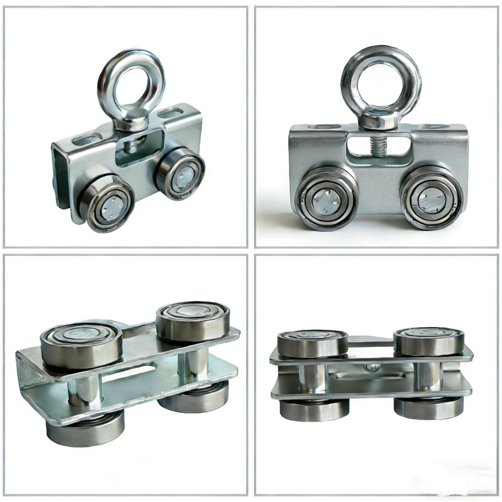 4 Wheel Trolley Rollers Heavy Duty Silent for 1-5/8" Strut — Amazon image 3