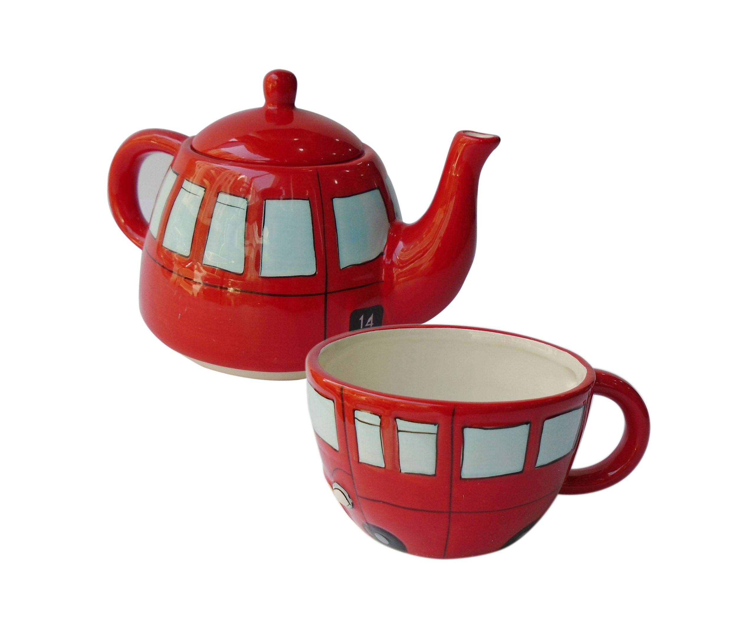 Routemaster Bus Teapot Cup Set