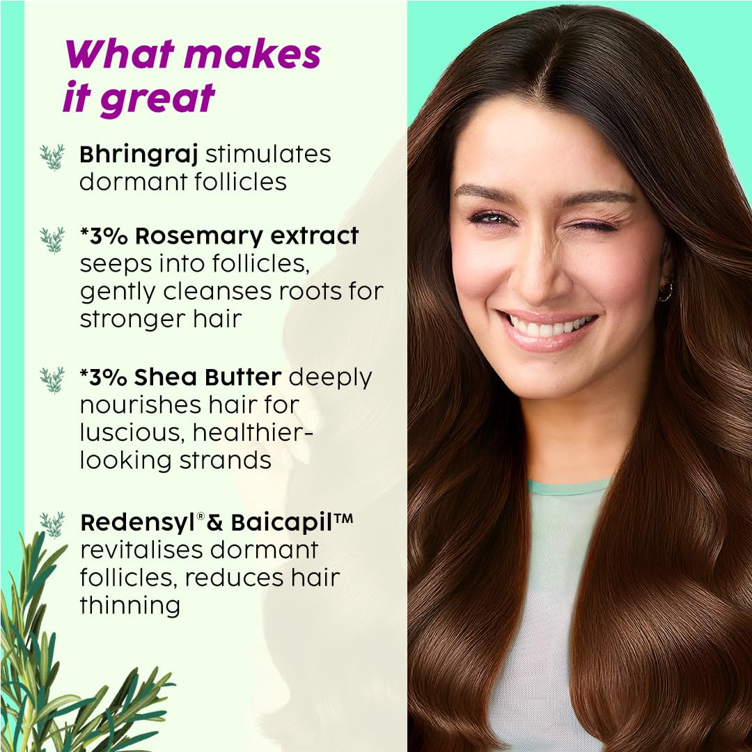 PLIX - THE PLANT FIX | Rosemary Advanced Anti Hairfall Kit with Serum, Shampoo, Conditioner, Hair Mask & Hair Oil | For Hair Thinning, New Hair Growth, Thicker Hair & More Volume | Clinically Tested - Image 2 thumbnail