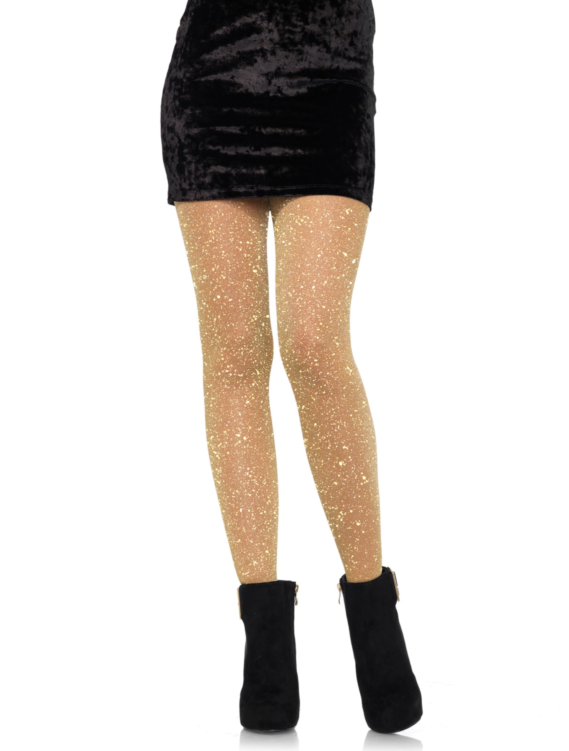 LEG AVENUE 7130 - Lurex tights, one size, gold