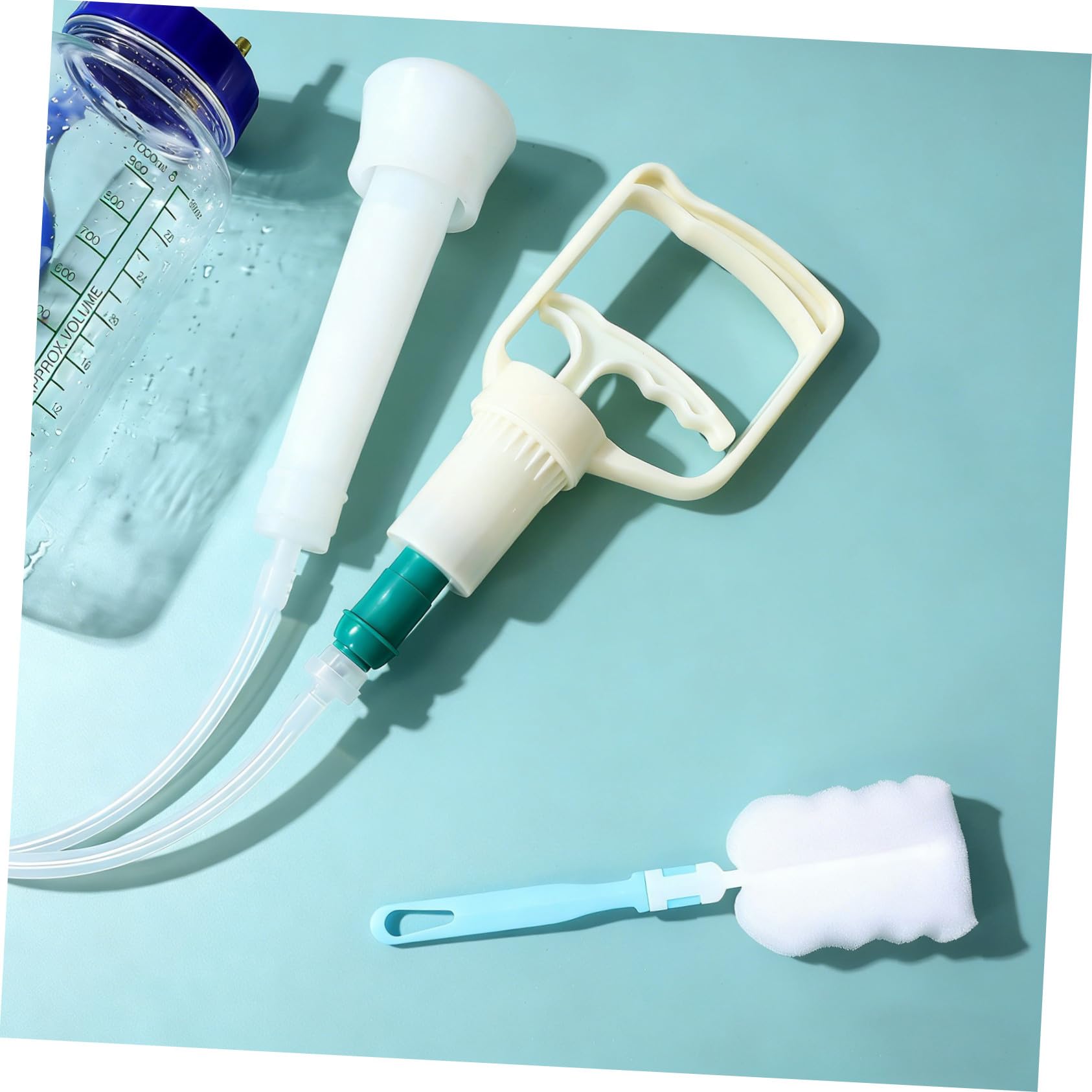 Macchina la Mungitura Manuale di Pecore e Mucche, Accessorio per Mucca Portatile in Plastica Resistente, Forniture Agricole Compatte per Allevamenti da Latte e Fattorie