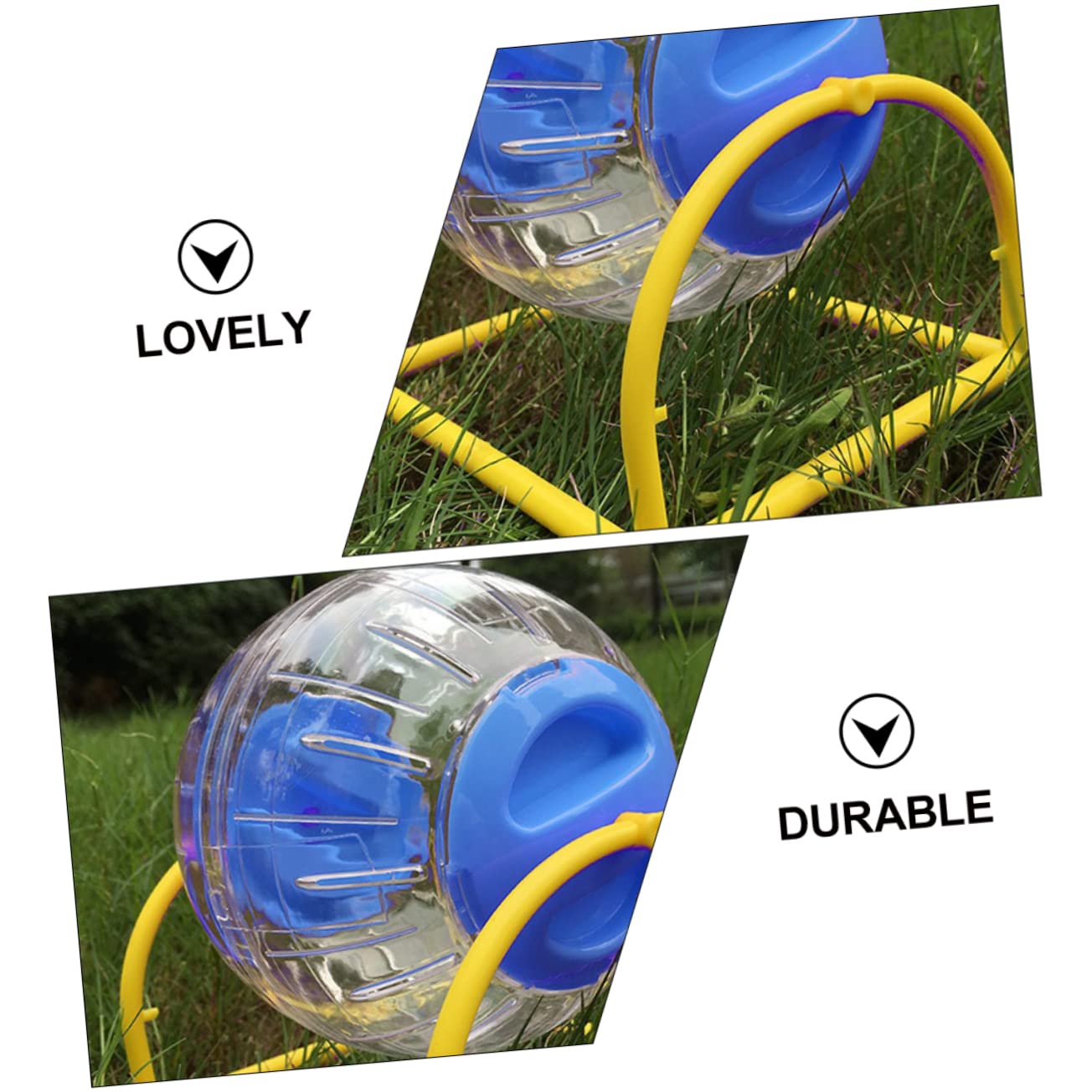 2stücke Hamster Spielzeug Stützrahmen Laufball Für Kleine Haustiere rutschfeste Oberfläche Für Hamster Zwerghamster Und Andere Kleine Nager