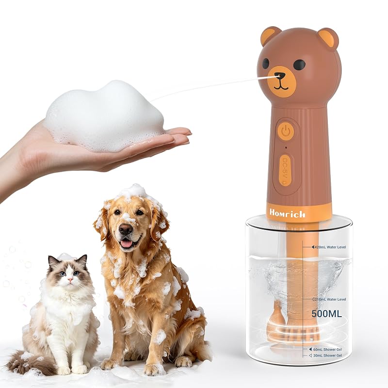 Espumador elétrico para shampoo de cães com mistura automática Homrich 500 mL