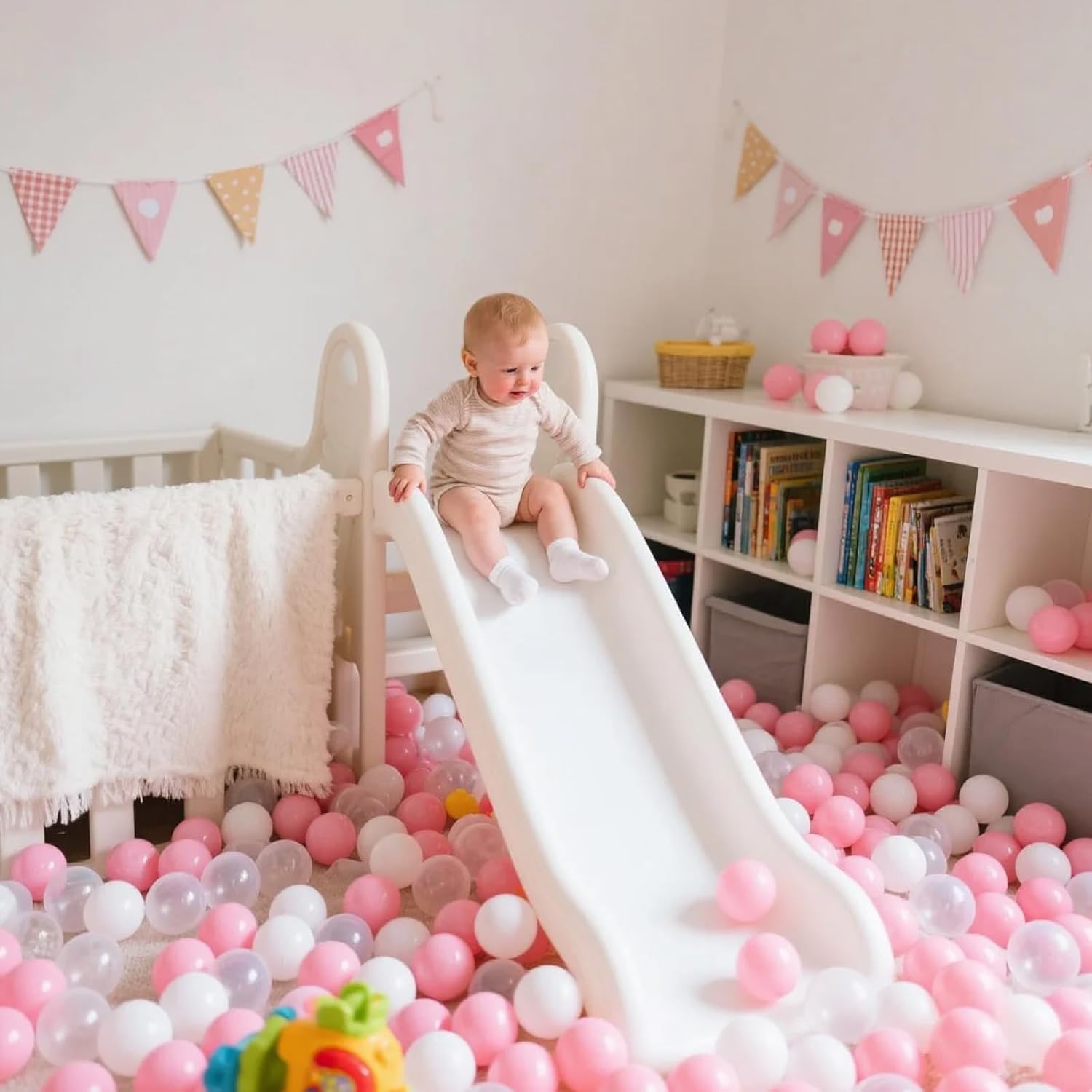 STARBOLO Ball Pit Balls for Kids - Pack of 100 200 500 BPA&Phthalate Free Non-Toxic Crush Proof Soft Plastic Balls Play Toys for Boys Girls Playpens, Tunnels, Indoor Outdoor Play & Xmas Party Decor image 4