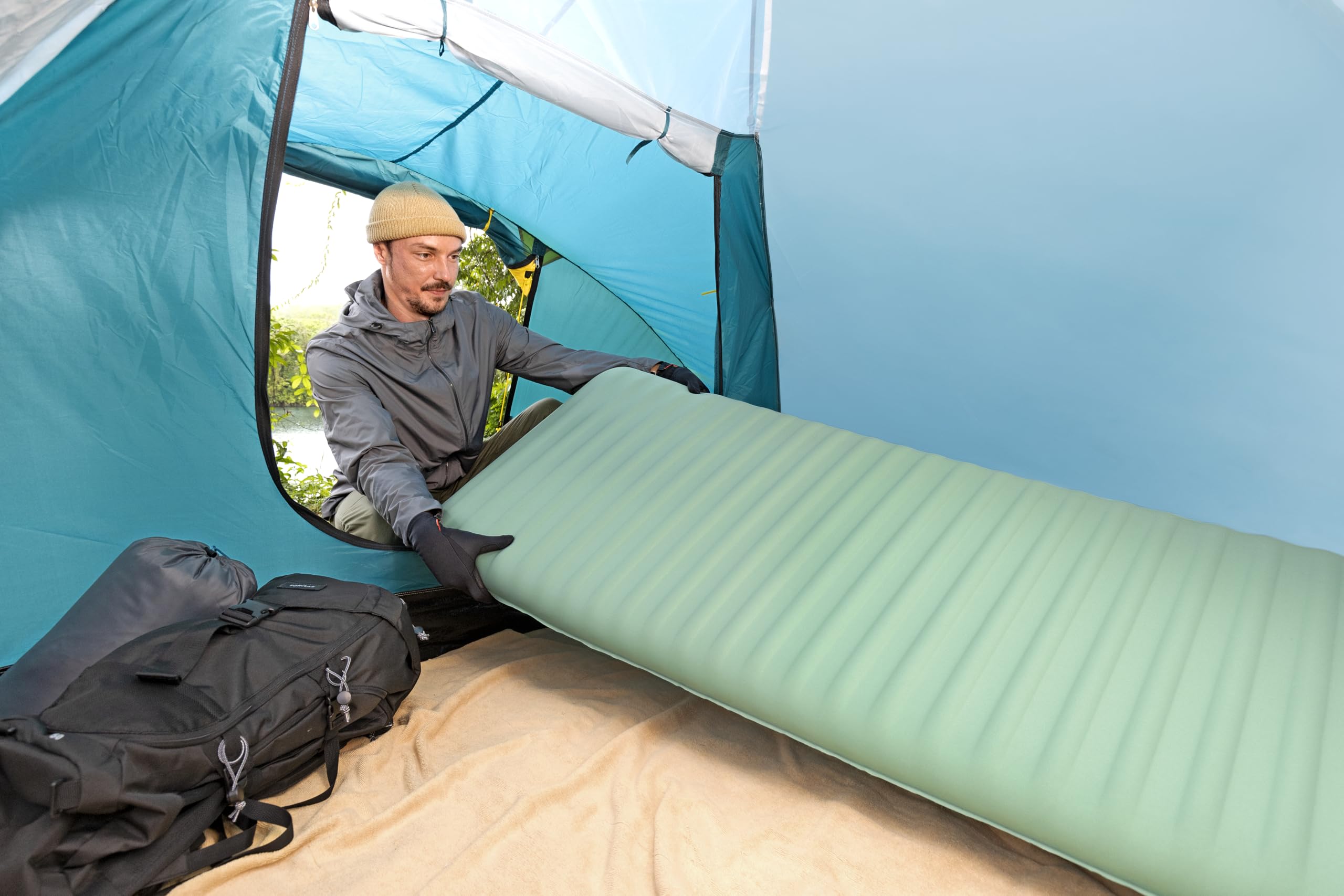 Bestway selbstaufblasende Single-Schlafmatte ComforTrek 183 x 63,5 x 7,6 cm